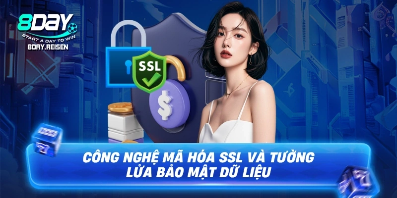 Công nghệ mã hóa SSL và tường lửa bảo mật dữ liệu tại 8Day
