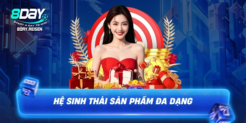 Hệ sinh thái sản phẩm đa dạng từ casino đến thể thao tại 8Day